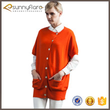 New fashion 100% pure cashmere women long cardigan